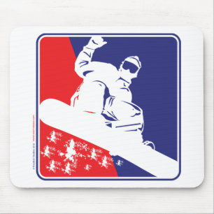 Snowboarding, USA Mousepad