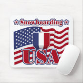 Snowboarding USA Mousepad (Mit Mouse)