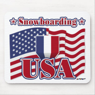 Snowboarding USA Mousepad