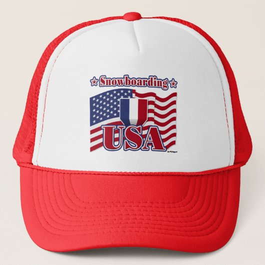 Snowboarding USA Truckerkappe (Vorderseite)