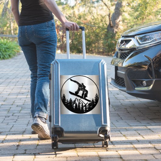 Snowboarding Vinyl Sticker (Koffer Insitu)