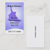 Snowboarding-Visitenkarte Visitenkarte (Vorne/Hinten)