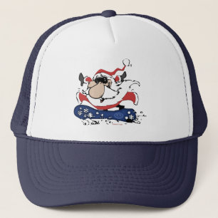 Snowboarding-Weihnachtsmannmütze Truckerkappe