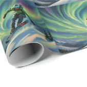 Snowboarding Wrapper Geschenkpapier (Rolleneckpunkt)