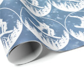Snowboarding Wrapper Geschenkpapier (Rolleneckpunkt)