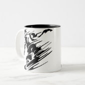 SNOWBOARDING ZWEIFARBIGE TASSE (Vorderseite Links)