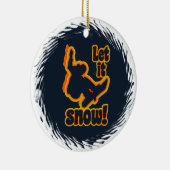 Snowboardinggewohnheitsverzierung Keramikornament (Rechts)