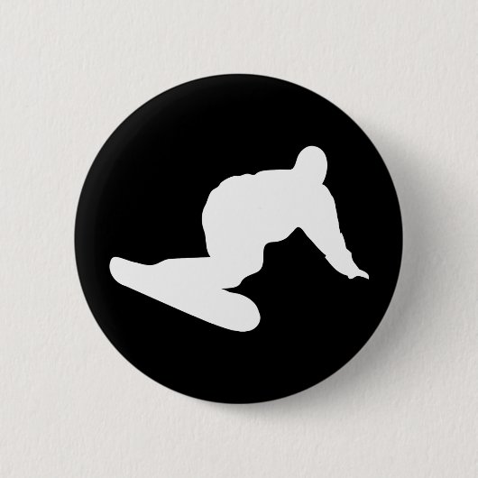 Snowboardingikone Button (Vorderseite)