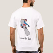 Snowboardmädchen T-Shirt (Rückseite)