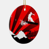 Snowboardspur Keramik Ornament (Rechts)