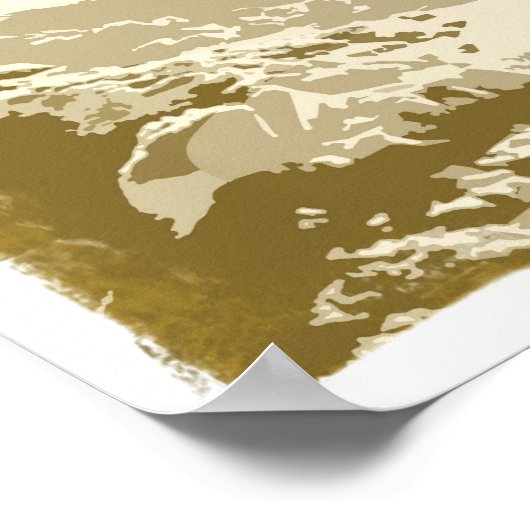 SnowboardSunset Poster (Ecke)