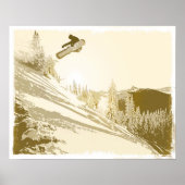 SnowboardSunset Poster (Vorne)