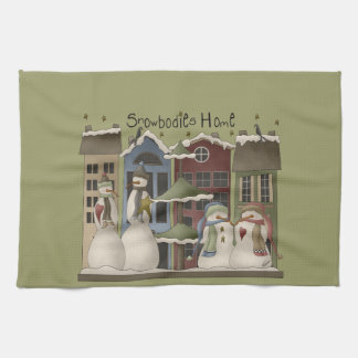 Snowbodies Zuhause-Weihnachten und Winter-Küchen-T Handtuch