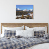 Snowbound Morant's Curve and Bow River Leinwanddruck (Insitu (Schlafzimmer))