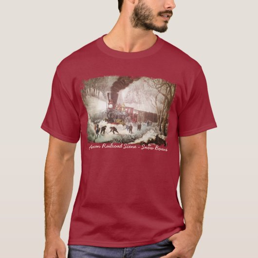 Snowbound Train Men's TShirt (Vorderseite)