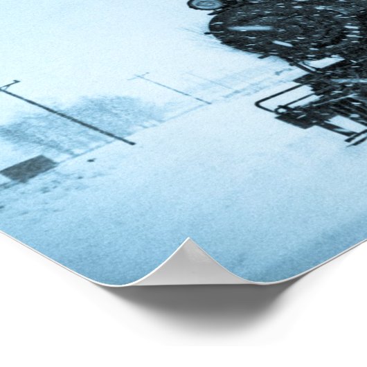 Snowbound Train Poster (Ecke)