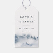 Snowbound Wedding Vielen Dank für Ihr Interesse Geschenkanhänger (Vorderseite)