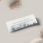 Snowbound Wedding Website Cards | Mini