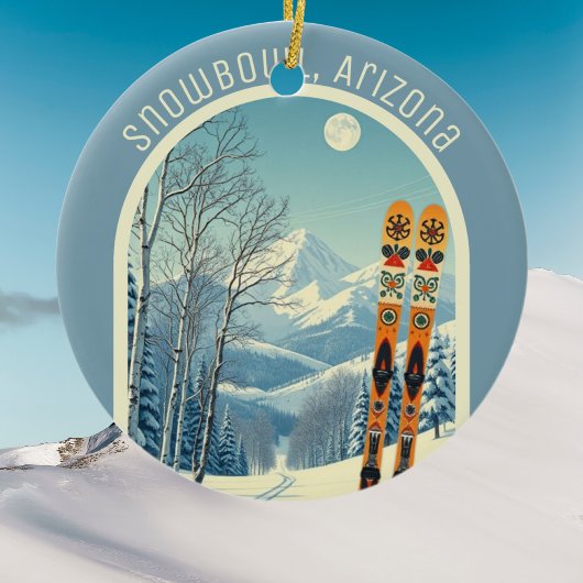 Snowbowl Arizona ski souvenir Keramik Ornament