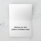 Snowboy Weihnachtskarte Feiertagskarte (Innenseite)