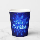 Snowburst - Feliz Navidad Pappbecher (Vorderseite)