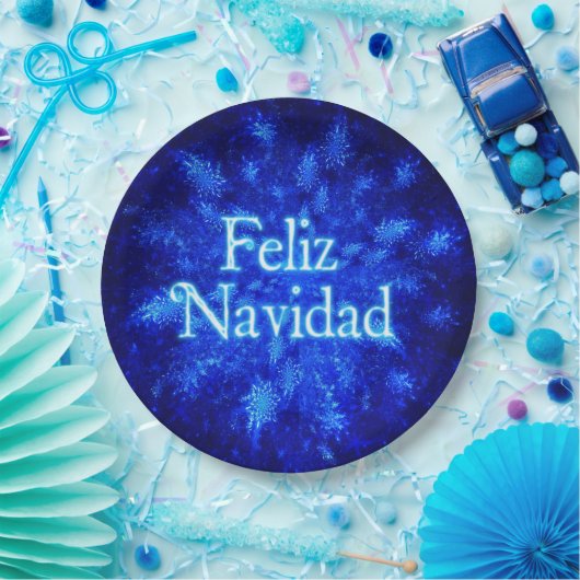 Snowburst - Feliz Navidad Pappteller (Party)