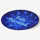 Snowburst - Feliz Navidad Pappteller (Schrägansicht)