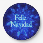 Snowburst - Feliz Navidad Pappteller (Vorderseite)