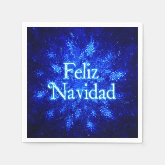 Snowburst - Feliz Navidad Serviette (Vorderseite)