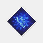Snowburst - Feliz Navidad Serviette (Ecke)
