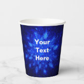 Snowburst - Froliche Weihnachten Pappbecher (Rückseite)