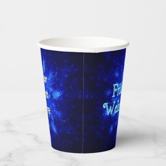 Snowburst - Froliche Weihnachten Pappbecher (Rechts)