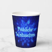 Snowburst - Froliche Weihnachten Pappbecher (Vorderseite)