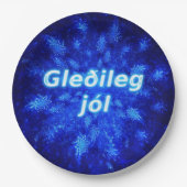 Snowburst - Gleðileg Jól Pappteller (Vorderseite)