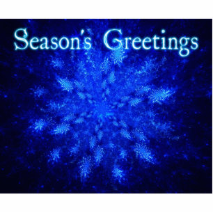 Snowburst - Grüße der Saison Fotoskulptur Magnet