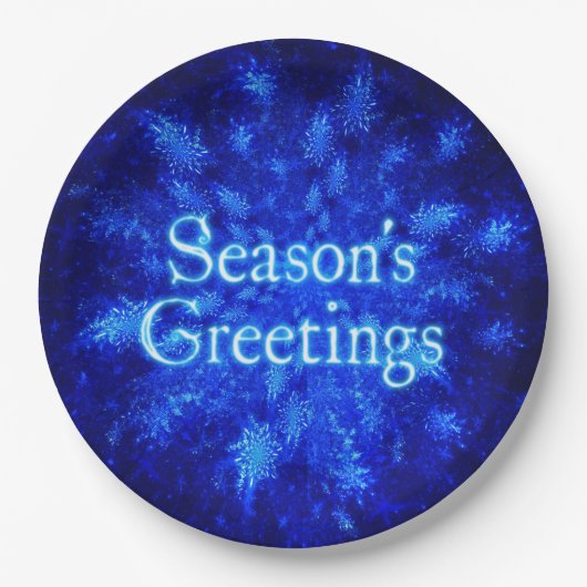 Snowburst Paper-Teller Pappteller (Vorderseite)