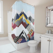 Snowcap Mountains Duschvorhang (Beispiel)