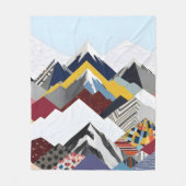 Snowcap Mountains Fleecedecke (Vorderseite)