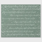 Snowcase Minimalistischer Skripttext Geschenkpapier (Flach)