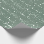 Snowcase Minimalistischer Skripttext Geschenkpapier (Ecke)