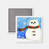 SNOWCAT - Magnet (Vorderseite/Rückseite)