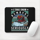 Snowcat Snow Groomer Profess Snowboarden Mousepad (Mit Mouse)