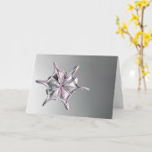 Snowcatcher Snowflake Greeting Card Karte (Gelbe Blume)
