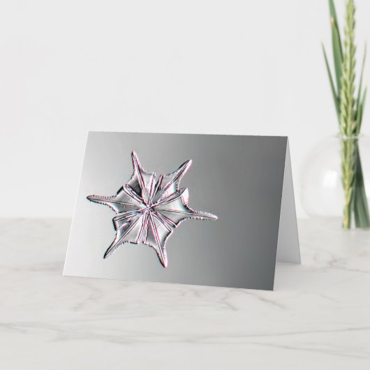 Snowcatcher Snowflake Greeting Card Karte (Vorderseite)