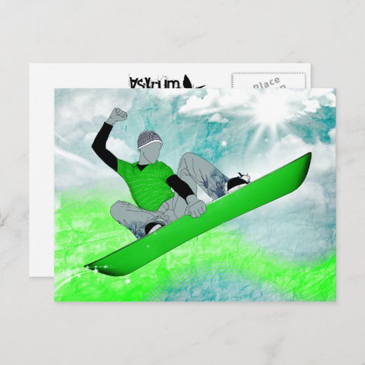 Snowcore. 1. postkarte (Vorne/Hinten)