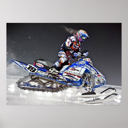 Snowcross-Druck Poster (Vorne)