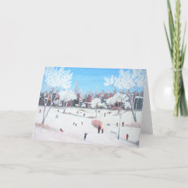 Snowday Greeting Card by Rino Li Causi Feiertagskarte