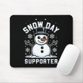 Snowday Suprter Fun Winter Days For Kids And Adult Mousepad (Mit Mouse)