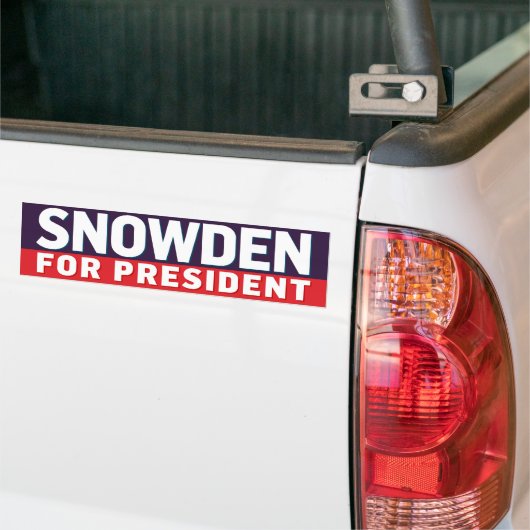 Snowden für Präsidenten Autoaufkleber (Auf Lkw)