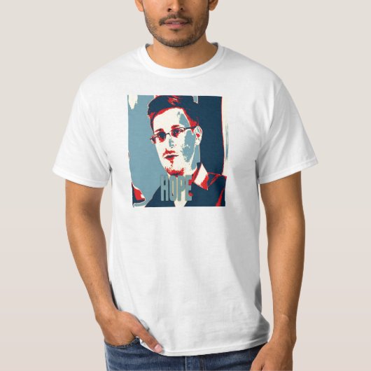 Snowden gibt uns HOFFNUNG!!! T-Shirt (Vorderseite)